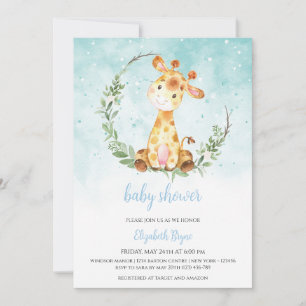 Invitation Jungle Safari Garçon Baby Shower