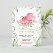 Invitation Jungle Safari Thème Anniversaire (Debout devant)