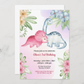 Invitation Jungle Safari thème Anniversaire (Devant / Derrière)