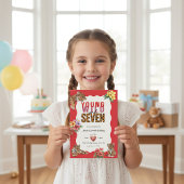 Invitation Jungle Safari Tiger Cub Seventh Birthday