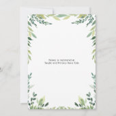 Invitation Jungle Safari verdure Giraffe Baby shower (Dos)