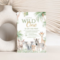 Jungle Safari Wild One Animaux Baby shower