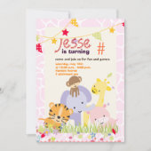 Invitation Jungle Thème/Fête/photo personnalisée (Devant)