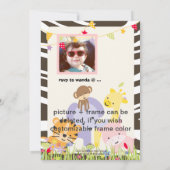 Invitation Jungle Thème/Fête/photo personnalisée (Dos)