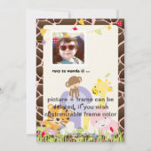 Invitation Jungle Thème/Fête/photo personnalisée (Dos)