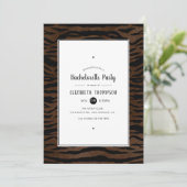 Invitation Jungle Tiger Bachelorette (Debout devant)