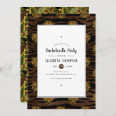 Invitation Jungle Tiger Bachelorette (Devant / Derrière)