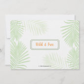 Invitation Jungle Wild & Free Boy's 1st Birthday Tiger (Dos)