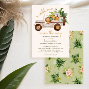 Invitation Jungle Wild One Animal Safari Baby shower
