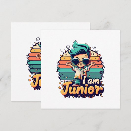 Invitation Junior (Devant / Derrière)