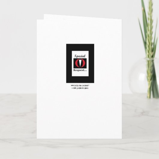 Invitation JUNIOR GROOMSMAN avec Tux Funny A01 (Dos)