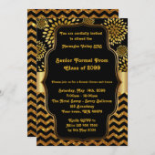 Invitation Junior supérieur de bal d'étudiants, style de (Devant / Derrière)