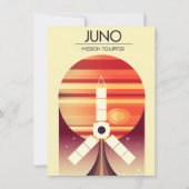 Invitation Juno - Mission à Jupiter Art spatial (Dos)