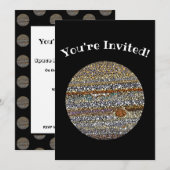 Invitation Jupiter en points (Devant / Derrière)