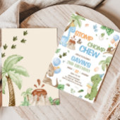 Invitation Jurassic Cute Dinosaur fête d'anniversaire