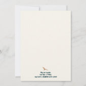 Invitation Jurassic Dino Ride 2 Blonde cheveux fête d'anniver (Dos)