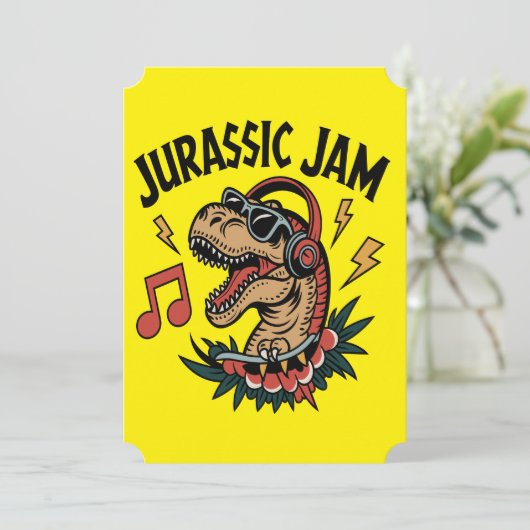 Invitation Jurassic Jam (Debout devant)