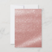 Invitation Jus de Parties scintillant d'or 16 Rose moderne Sw (Dos)