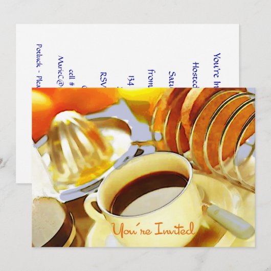 Invitation Jus et Java vous êtes invité (Devant / Derrière)