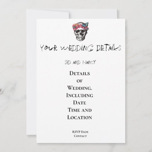 Invitation Jusqu'À Ce Que La Mort Faisons-Nous Partie Du Crân (Dos)