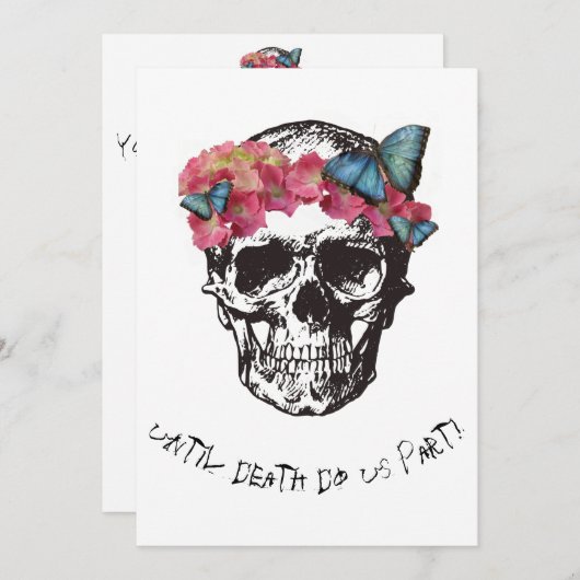 Invitation Jusqu'À Ce Que La Mort Faisons-Nous Partie Du Crân (Devant / Derrière)