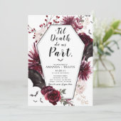 Invitation Jusqu'à ce que la mort nous fait partie de l'engag (Debout devant)