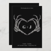 Invitation Jusqu'à ce que la mort nous sépare (Devant / Derrière)