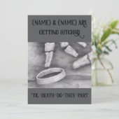 Invitation Jusqu'à ce que la mort nous sépare (Debout devant)