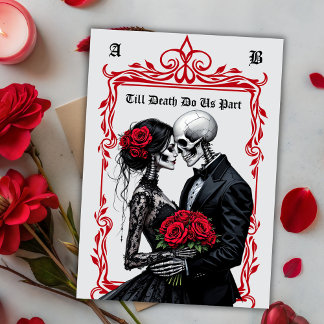 Invitation Jusqu'à ce que la mort nous sépare Amoureux de squ