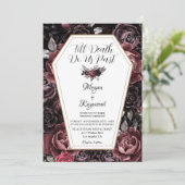 Invitation Jusqu'à ce que la mort nous sépare | Black Dark Go (Debout devant)