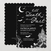 Invitation Jusqu'à ce que la mort nous sépare Code QR Invitat (Devant / Derrière)