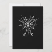 Invitation Jusqu'à ce que la mort nous sépare | Coeur et esqu (Dos)