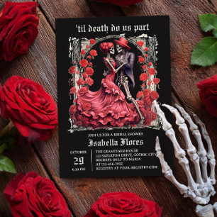 Invitation Jusqu'à ce que la mort nous sépare Couple de squel