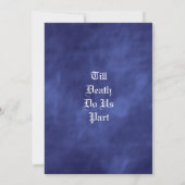 Invitation Jusqu'à ce que la mort nous sépare dans un mariage (Dos)
