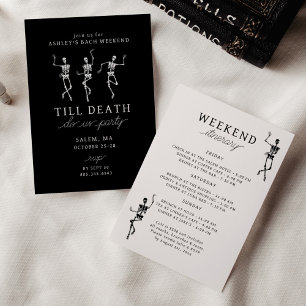 Invitation Jusqu'à ce que la mort nous sépare, enterrement de