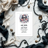 Invitation "Jusqu'à ce que la mort nous sépare" Fête des mari