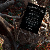 Invitation Jusqu'à ce que la mort nous sépare les chauves-sou