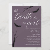 Invitation Jusqu'à ce que la mort nous sépare Mariage (Devant)