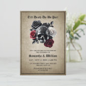 Invitation Jusqu'à ce que la mort nous sépare Mariage d'Hallo (Debout devant)