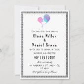 Invitation Jusqu'à ce que la mort nous sépare | mariage squel (Devant)