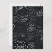 Invitation Jusqu'à ce que la mort nous sépare Noir mariage d' (Dos)