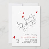 Invitation Jusqu'à la fin des temps Simple texte pour la douc (Devant)