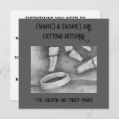 Invitation Jusqu'à la mort (Devant / Derrière)