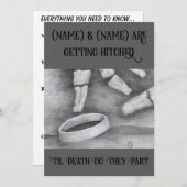 Invitation Jusqu'à la mort (Devant / Derrière)