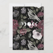 Invitation Jusqu'À La Mort Faisons-Nous Fête Le Crâne Gothiqu (Dos)