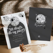 Invitation Jusqu'à la mort faisons-nous la fête Disco Spiders