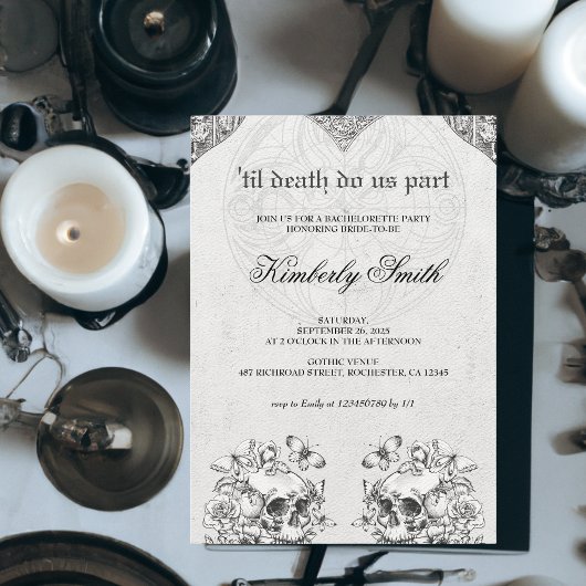Invitation Jusqu'à la mort Faisons-nous partie Bachelorette g