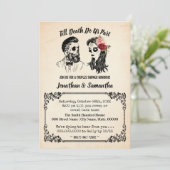 Invitation Jusqu'à la mort faisons-nous partie de crânes coup (Debout devant)