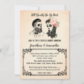 Invitation Jusqu'à la mort faisons-nous partie de crânes coup (Devant)