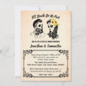 Invitation Jusqu'à la mort faisons-nous partie de crânes coup (Devant)